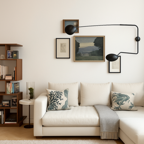 Applique murale design LED dirigeable style retro Swing - vue 4 sur 13