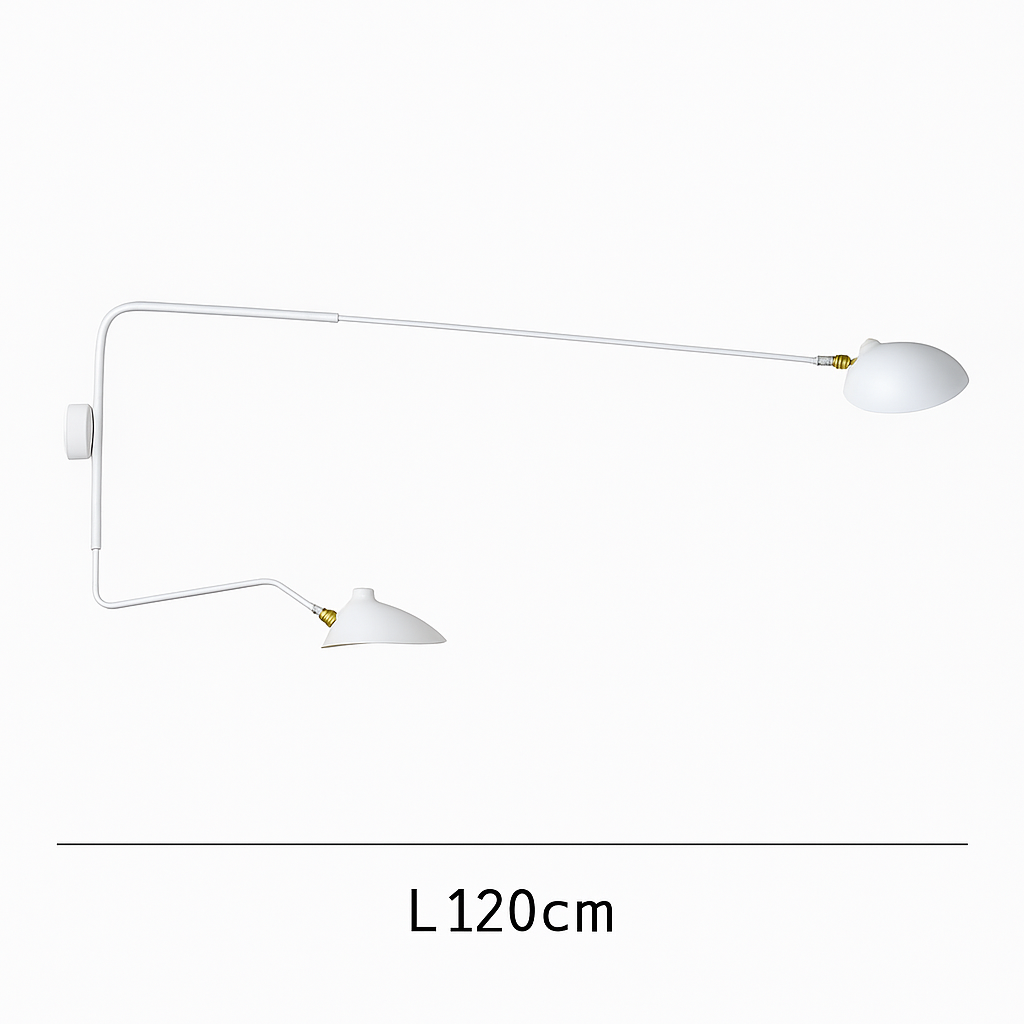 Applique murale design LED dirigeable style retro Swing - vue 5 sur 13