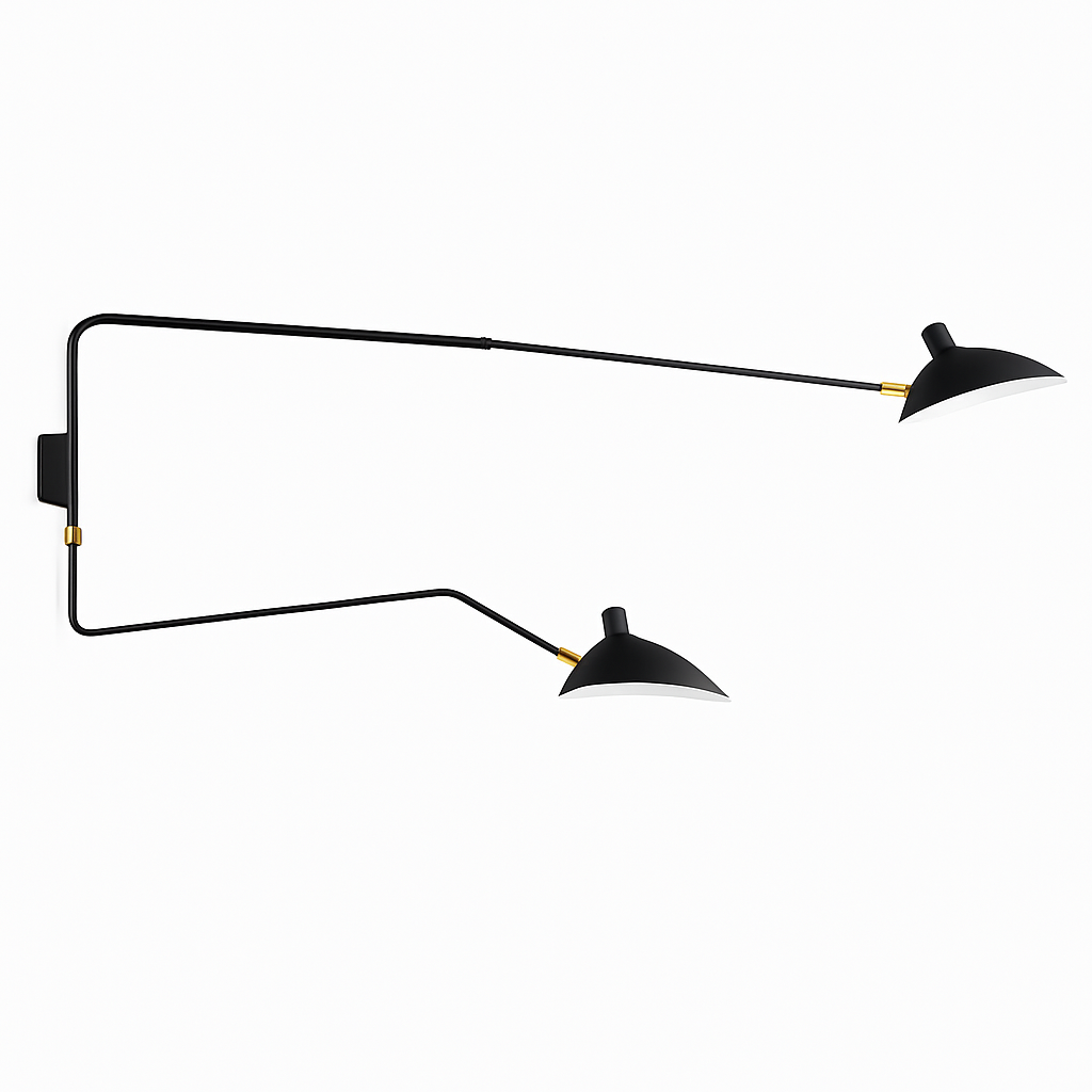 Applique murale design LED dirigeable style retro Swing - vue 8 sur 13