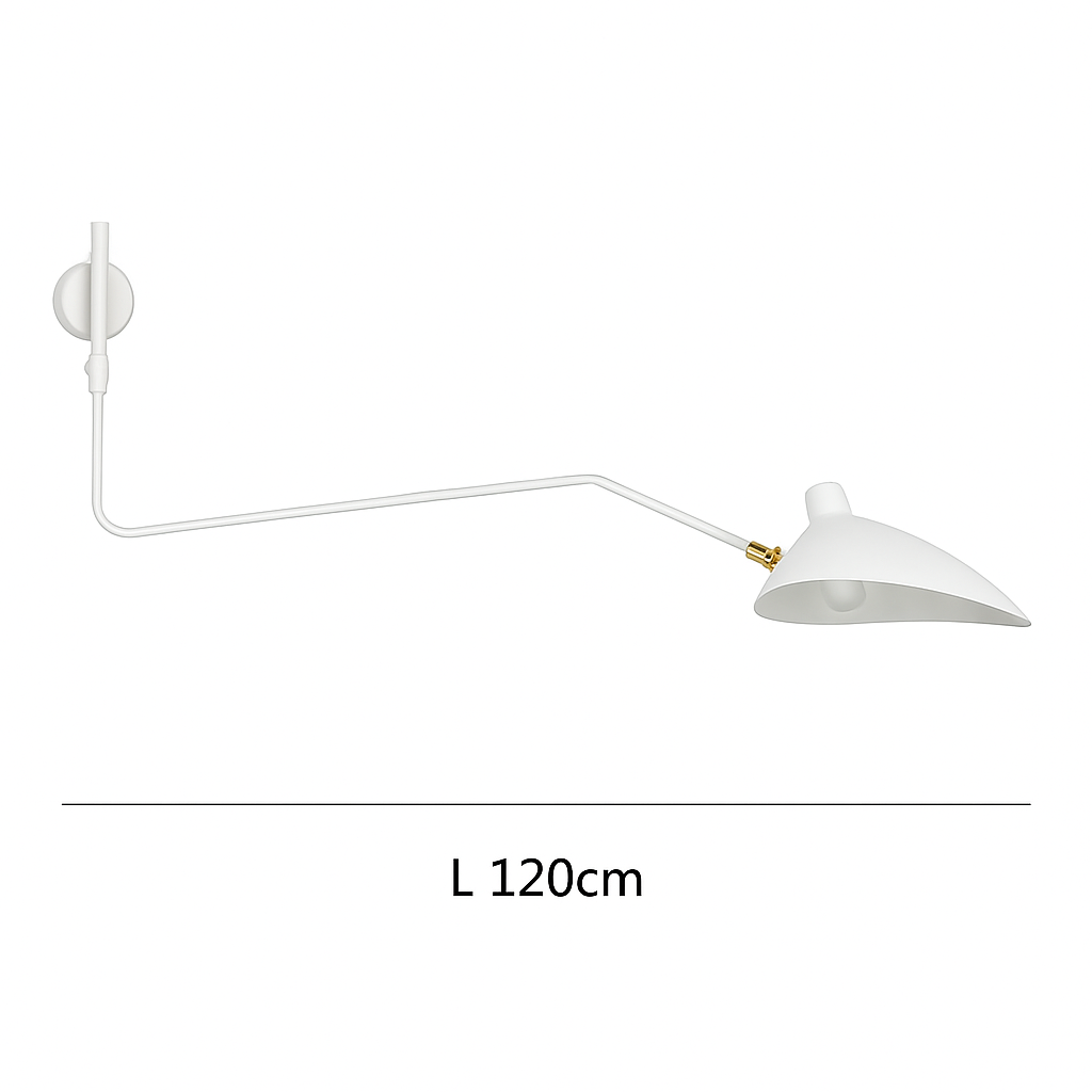 Applique murale design LED dirigeable style retro Swing - vue 9 sur 13