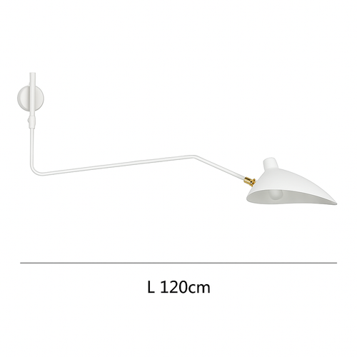 Applique murale design LED dirigeable style retro Swing - vue 10 sur 13