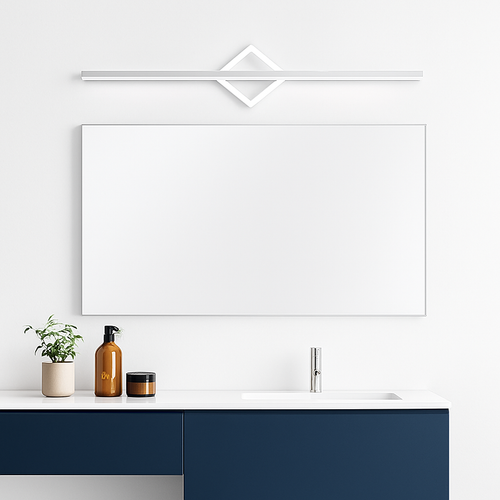 Applique murale design LED dorée ou blanche Mirror - vue 3 sur 7