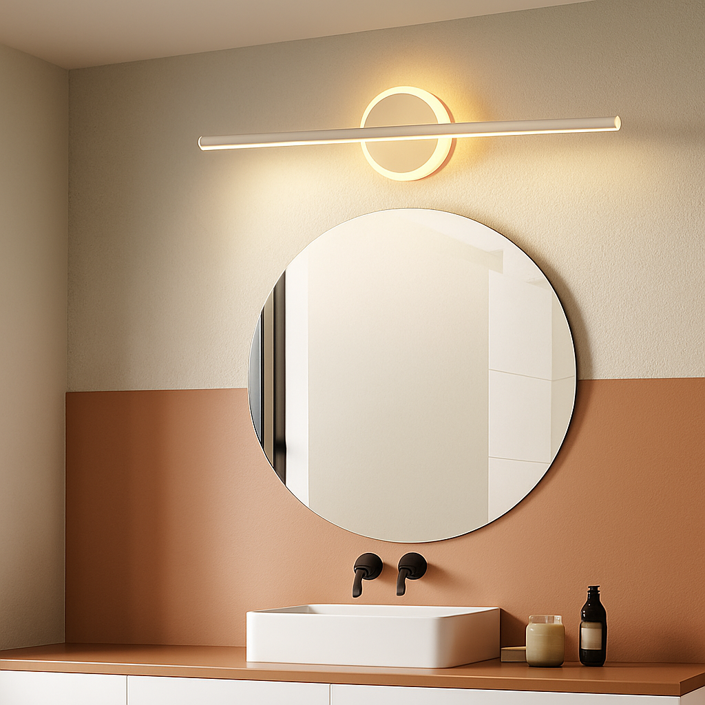 Applique murale design LED dorée ou blanche Mirror - vue 3 sur 7