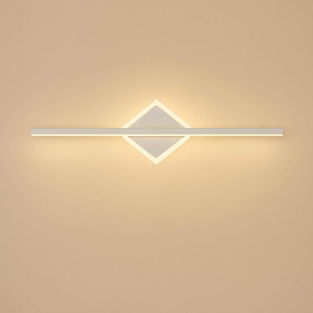 Applique murale design LED dorée ou blanche Mirror - vue 4 sur 7