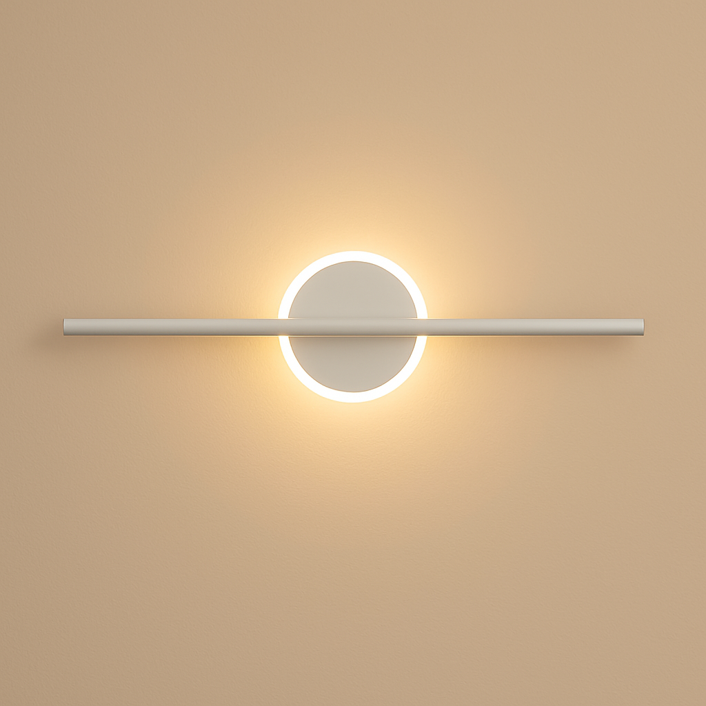 Applique murale design LED dorée ou blanche Mirror