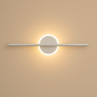 Applique murale design LED dorée ou blanche Mirror
