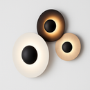 Applique murale design LED en forme de disque style shiny