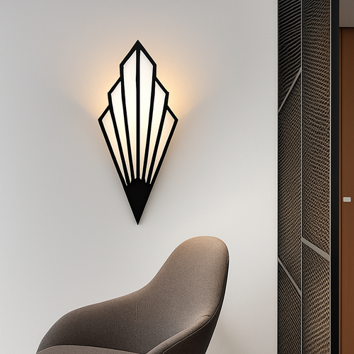Applique murale design LED en métal de forme triangulaire Bumbee - vue 3 sur 5