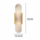 Applique murale design LED en marbre arrondi style Shining