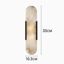 Applique murale design LED en marbre arrondi style Shining