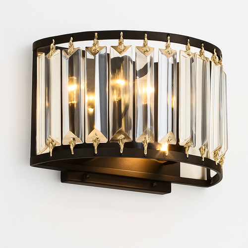 Applique murale design LED en verre cristal style rétro - vue 3 sur 6