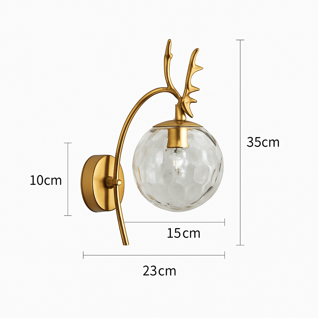 applique murale design moderne en forme de cerf en bois - vue 6 sur 10