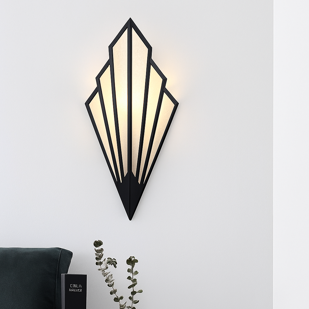 Applique murale design triangulaire LED en métal coloré - vue 3 sur 8