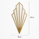 Applique murale design triangulaire LED en métal coloré