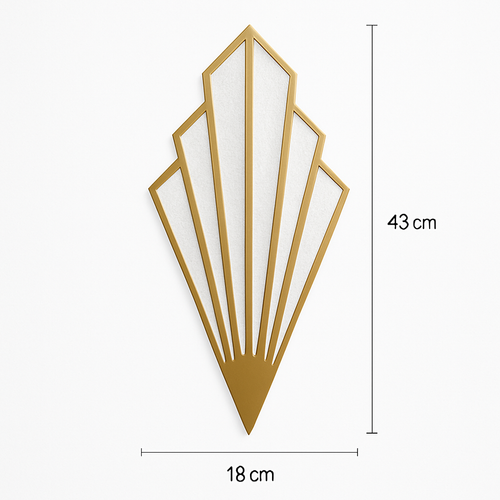 Applique murale design triangulaire LED en métal coloré - vue 9 sur 8
