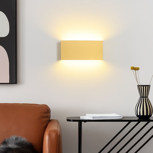 applique murale en brique dorée pour intérieur moderne éclairage led - vue 6 sur 9