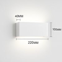 applique murale en brique dorée pour intérieur moderne éclairage led