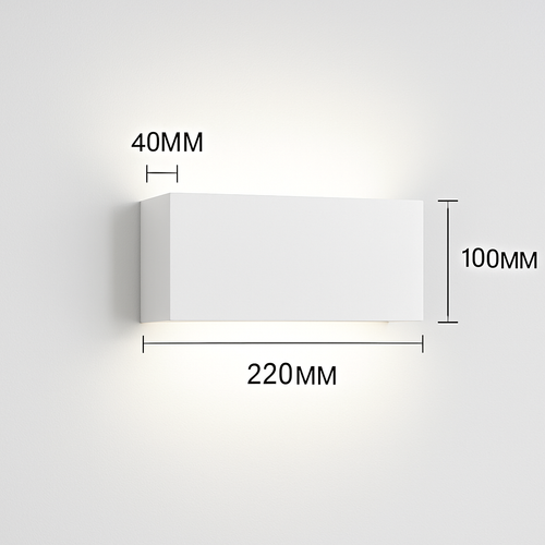 applique murale en brique dorée pour intérieur moderne éclairage led