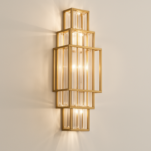 applique murale en cristal design pour décoration intérieure élégante