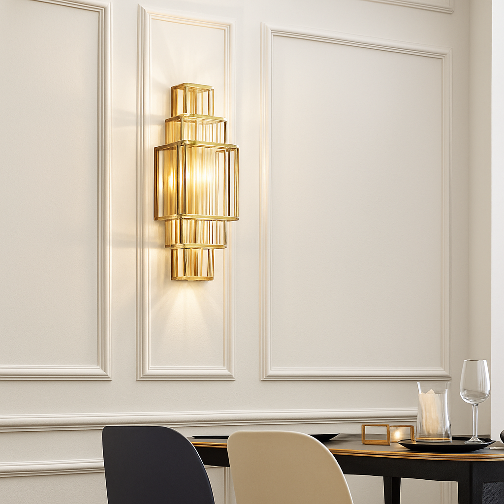 applique murale en cristal design pour décoration intérieure élégante - vue 3 sur 7
