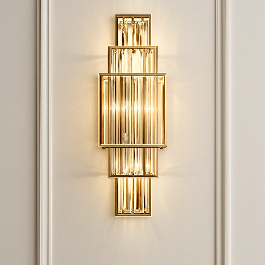 applique murale en cristal design pour décoration intérieure élégante - vue 4 sur 7