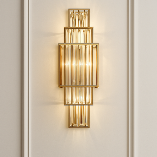 applique murale en cristal design pour décoration intérieure élégante - vue 4 sur 7