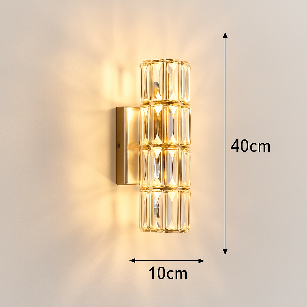 Applique murale en cristal moderne - vue 11 sur 15