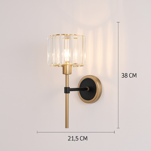 applique murale en cristal moderne pour décoration intérieure élégante - vue 12 sur 14