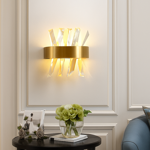 applique murale en cristal moderne pour décoration intérieure élégante - vue 7 sur 10
