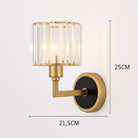 applique murale en cristal moderne pour décoration intérieure élégante