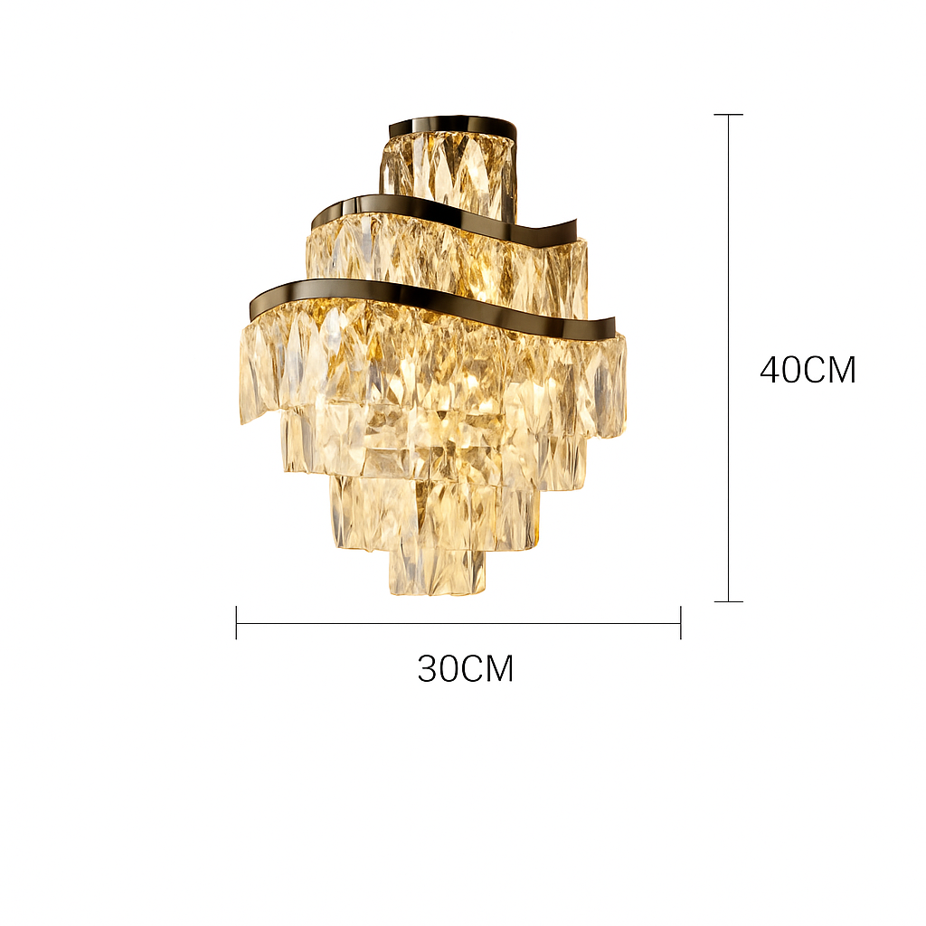applique murale en cristal moderne pour décoration intérieure élégante - vue 9 sur 10
