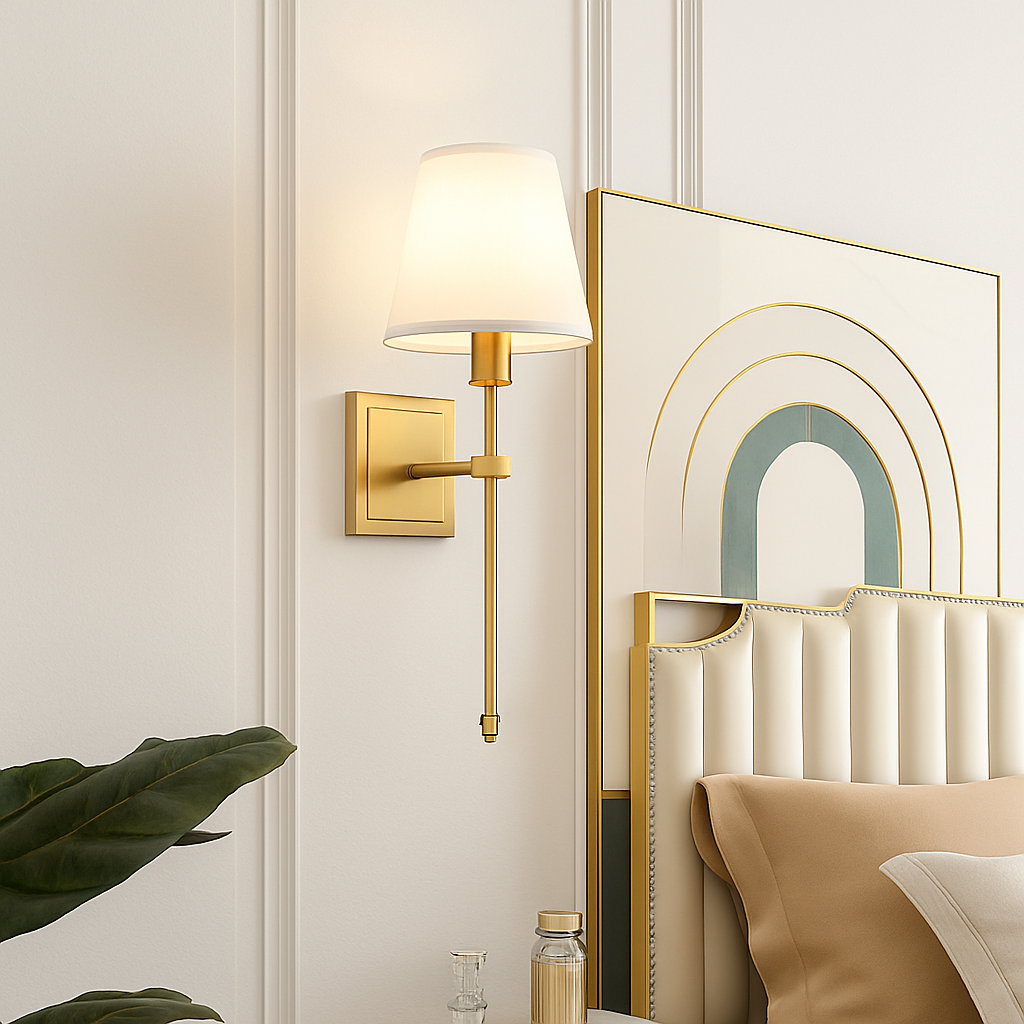 applique murale en cuivre doré pour décoration intérieure élégante - vue 4 sur 7