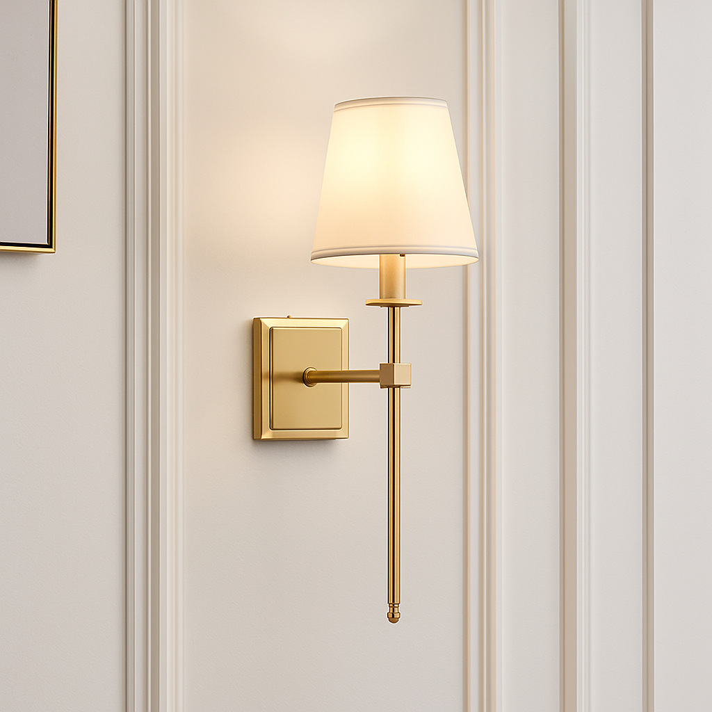 applique murale en cuivre doré pour décoration intérieure élégante - vue 5 sur 7