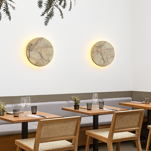 applique murale en marbre design pour décoration intérieure moderne - vue 4 sur 8