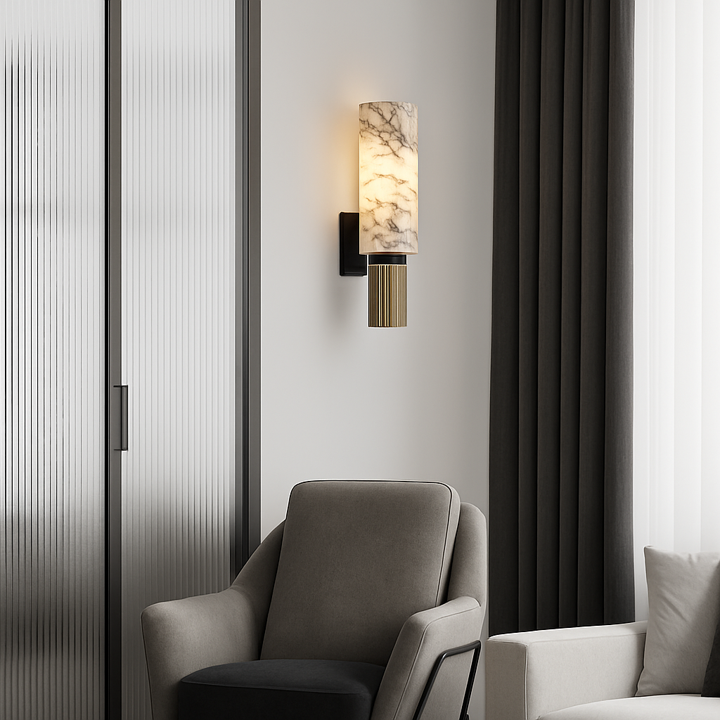 applique murale en marbre naturel style nordique créatif pour décoration intérieure - vue 6 sur 7