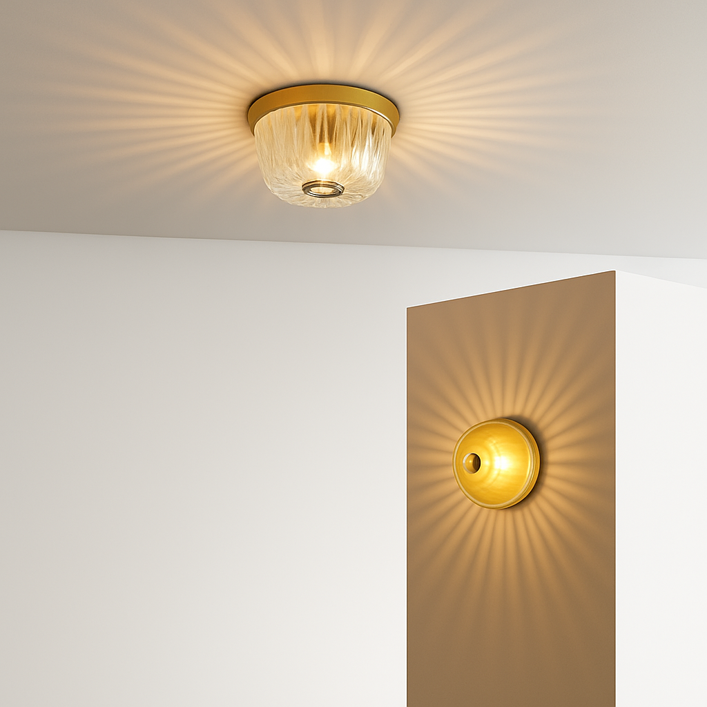 applique murale en verre bauhaus effet décoratif - vue 4 sur 8