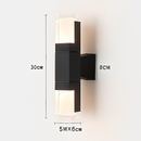 applique murale extérieure en aluminium avec capteur pir étanche minimaliste