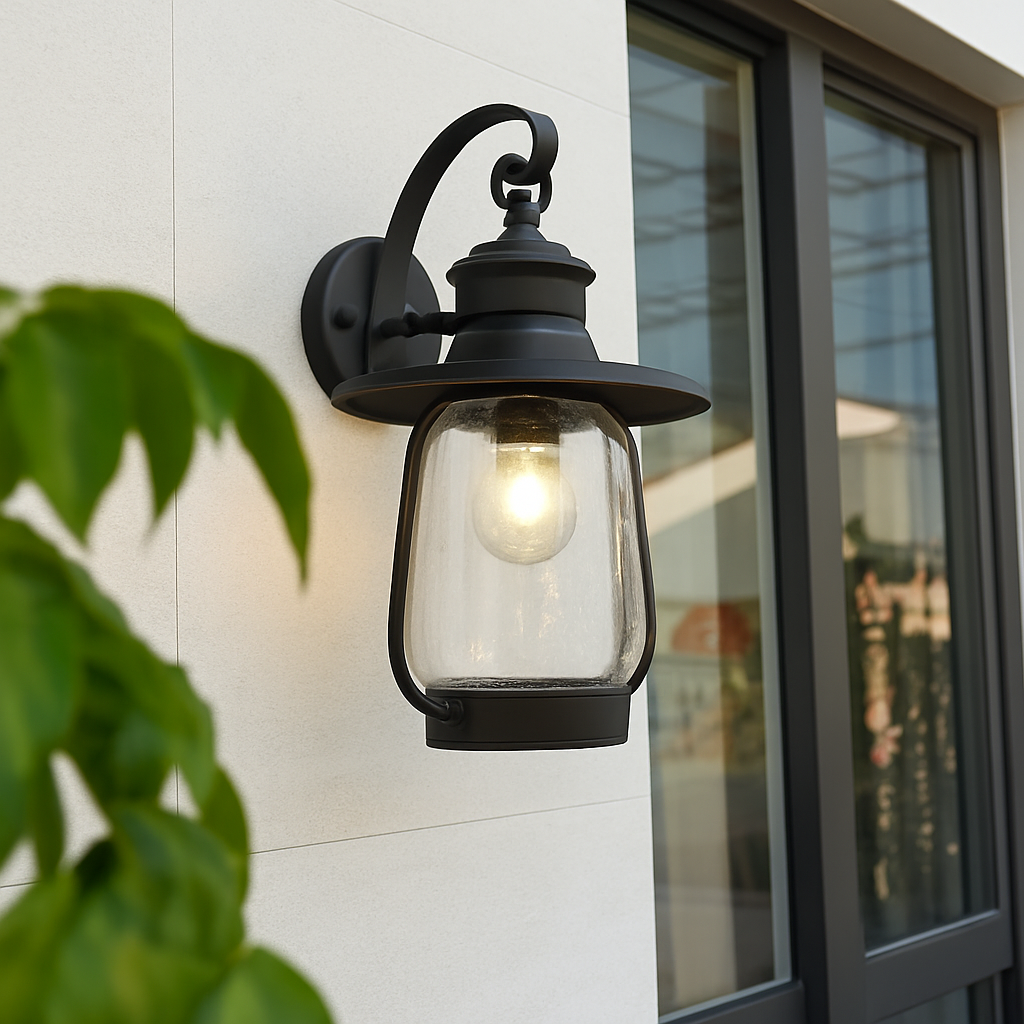 Applique murale extérieure européenne étanche jardin Villa entrée cour porche lumière rétro cheval lumières balcon verre E27 éclairage - vue 3 sur 7