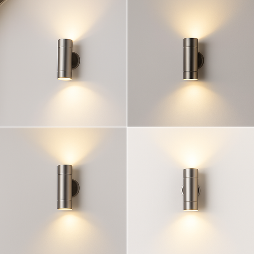 applique murale extérieure à led en acier inoxydable étanche à deux lumières - vue 7 sur 6