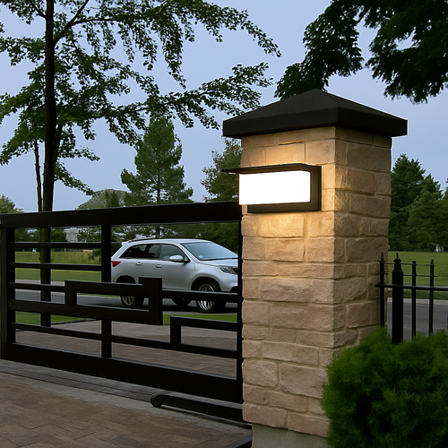 Applique murale extérieure LED Extra Large étanche IP65 Radar détecteur de mouvement LED lumière extérieure applique extérieure éclairage extérieur LED - vue 2 sur 13