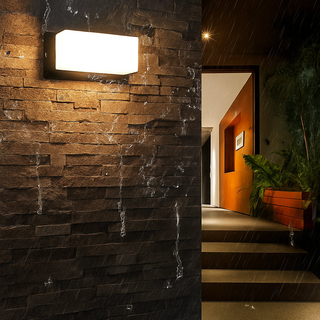 Applique murale extérieure LED Extra Large étanche IP65 Radar détecteur de mouvement LED lumière extérieure applique extérieure éclairage extérieur LED - vue 3 sur 13