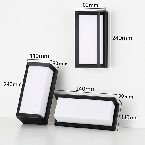 applique murale extérieure led étanche pour éclairage extérieur - vue 5 sur 9