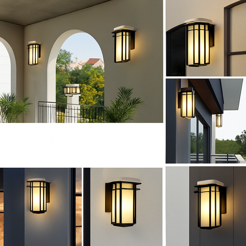 applique murale extérieure moderne éclairage de jardin étanche design - vue 4 sur 9