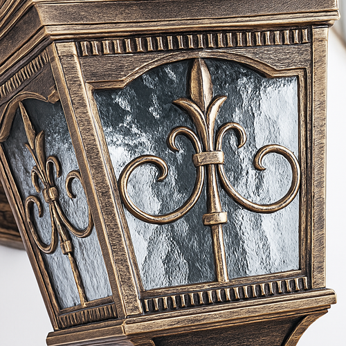 applique murale extérieure rétro pour éclairage jardin et cour - vue 7 sur 8