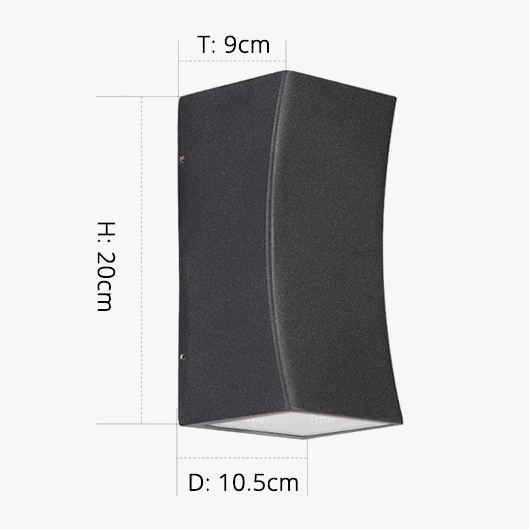 applique murale extérieure étanche double tête éclairage créatif - vue 13 sur 13