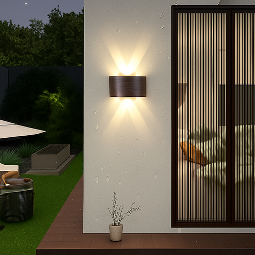 applique murale extérieure étanche moderne et créative à led - vue 4 sur 13