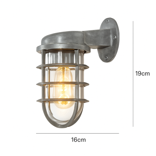 applique murale industrielle rétro étanche pour extérieur led - vue 13 sur 14