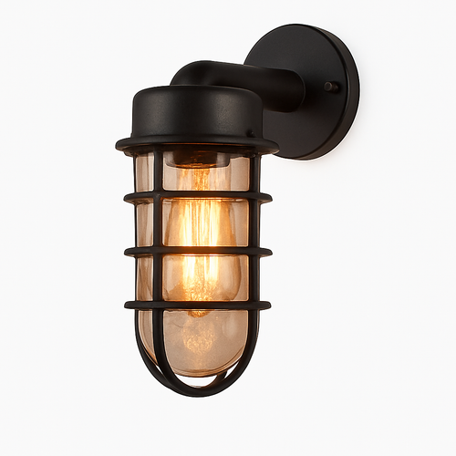 applique murale industrielle rétro étanche pour extérieur led - vue 2 sur 14