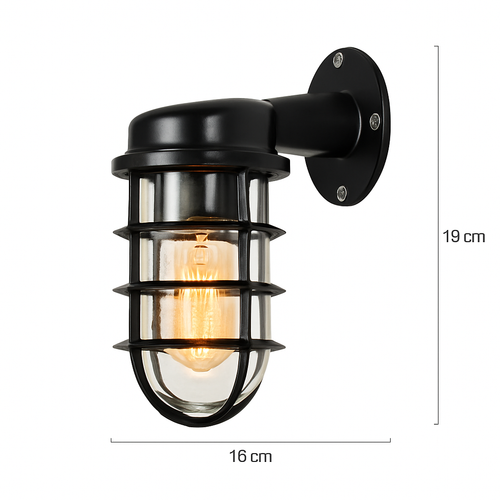 applique murale industrielle rétro étanche pour extérieur led