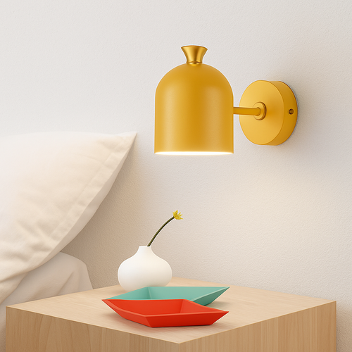 Applique murale LED abat-jour arrondi orientable de couleur Deco - vue 4 sur 9